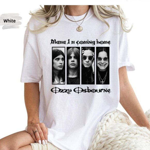 Ozzy Osbourne Shirt Mama I’m Coming Home No More Tours Tee Retro Rock Legend 91 - Picture 1 of 5
